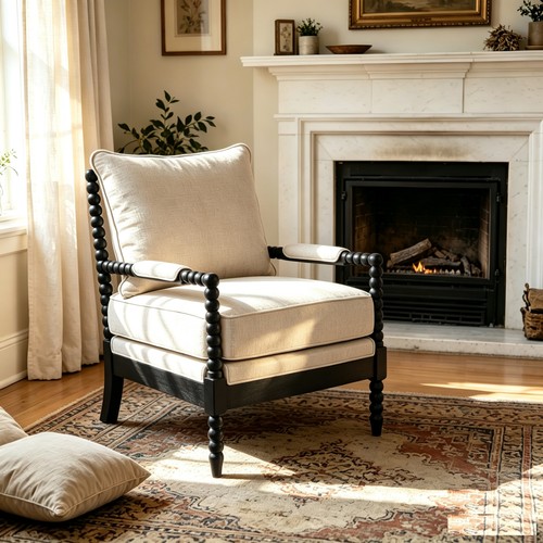 Rubber wood accent - wood,