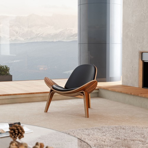 Mid century shell - mid, lounge