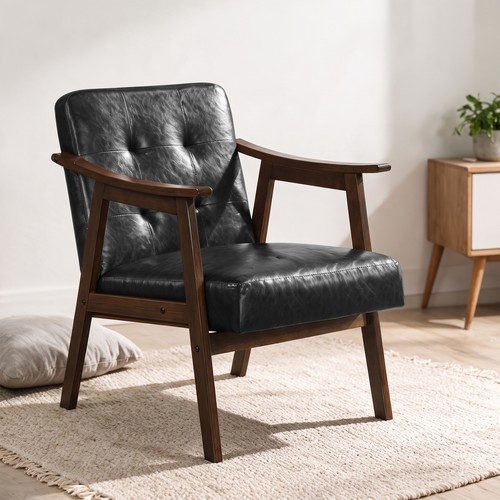 Accent chair with inclined - chair,